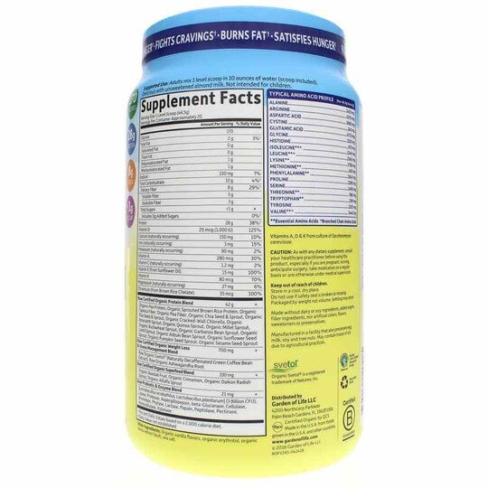 Raw Organic Fit High Protein for Weight Loss, GOL